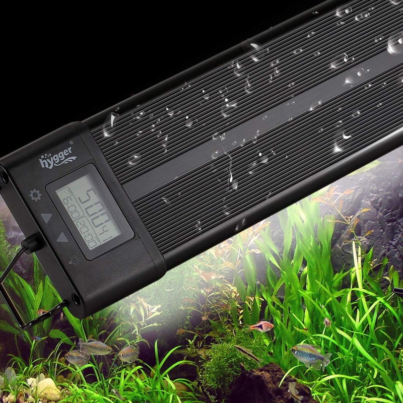 hygger Aquarium Programmable LED Light, for 18~24in Long Full Spectrum Plant Fish Tank Light with LCD Setting Display, 7 Colors, Sunrise Sunset Moon and DIY Mode, for Novices Advanced Players - Image 1